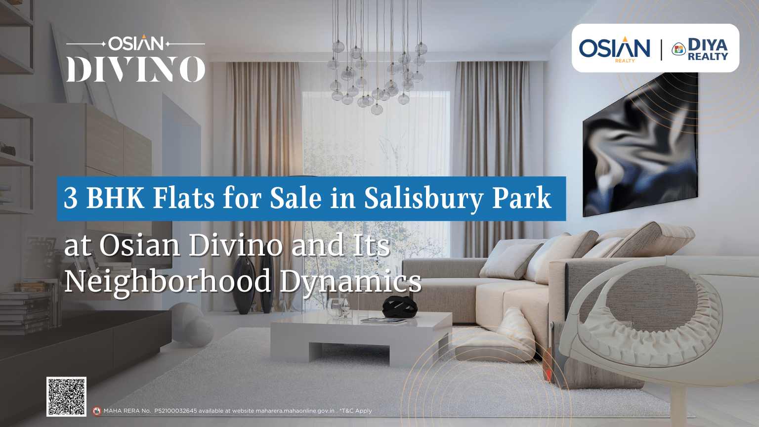3 BHK Flats for Sale in Salisbury Park at Osian Divino and Its Neighborhood Dynamics