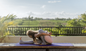 Amenities Rooftop Yoga Deck at Estrella 45